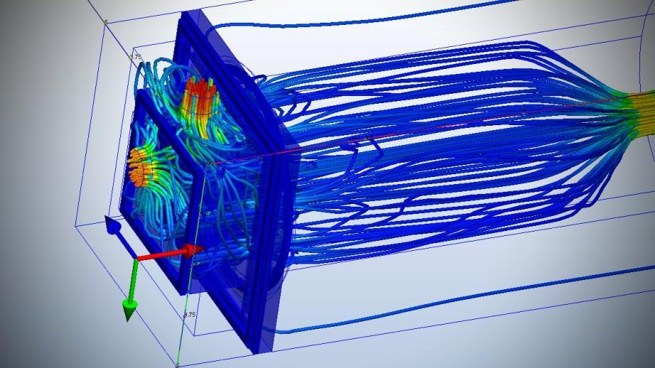 SRAD rocketry and engineering simulation image from the FermiLabs portfolio